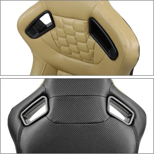 Miniatura 5 de FREEMOTOR802 Asientos Universales de Carreras, Asientos Deportivos Reclinables con Deslizadores de Doble Bloqueo Ajustables, 1 Par