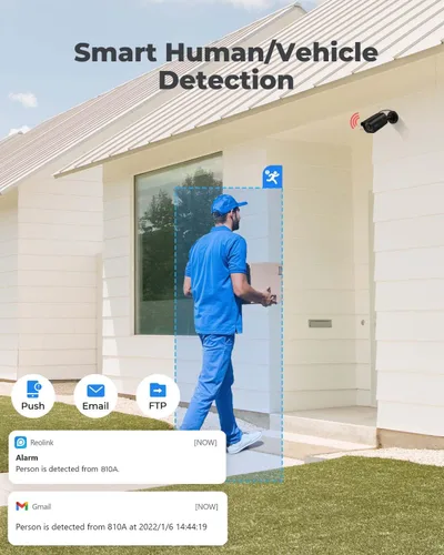Miniatura 6 de REOLINK Cámara IP PoE de seguridad 4K/8MP, vigilancia exterior en interiores, detección de seres humanos/vehículos/mascotas, visión nocturna IR