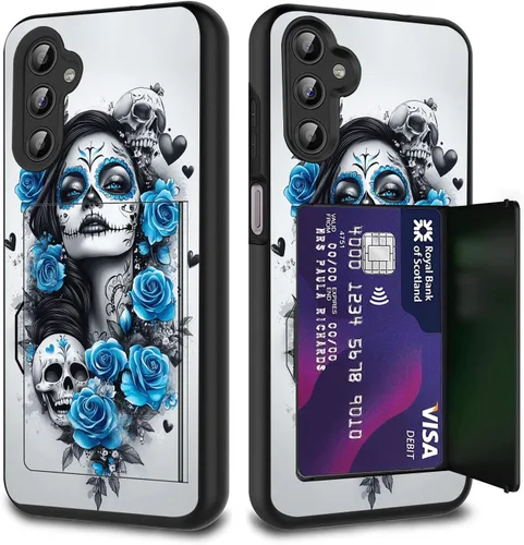 Miniatura 103 de Funda híbrida de doble capa con función atril para Samsung Galaxy A16 5G de 6.9 pulgadas, diseño de vaca con bandera estadounidense