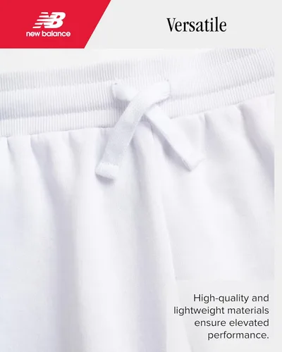 Miniatura 53 de New Balance Pantalones deportivos para niña, forro polar de mezcla de algodón suave con cordón y bolsillos (tallas 8-16)