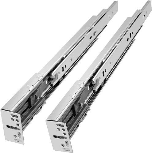 Miniatura 15 de Gobrico Rodamiento de bolas de extensión completa de cierre suave de 12 pulgadas para cajones de montaje trasero con soportes, 1 par