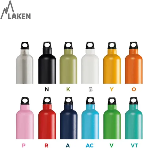 Miniatura 6 de Laken Thermo Futura - Botella de agua de acero inoxidable aislada al vacío, boca estrecha, 12-25 onzas