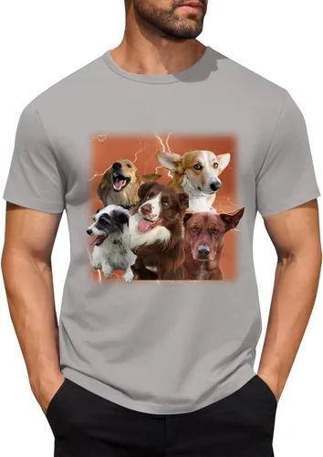 Miniatura 46 de Camisetas personalizadas para hombre, camiseta personalizada con fotos, imagen de mascota, camiseta unisex, diseña tu propio regalo divertido