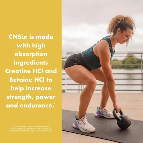 Miniatura 8 de CNSix Cápsulas de creatina por NutraOne - Creatina HCL para ayudar a desarrollar músculo magro* (600 mg - 200 cápsulas)