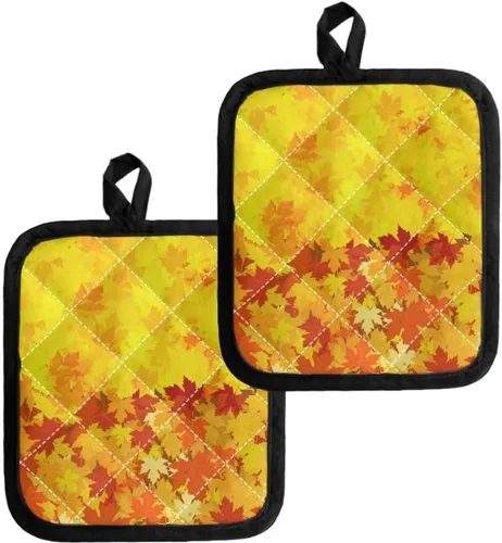 Miniatura 17 de UNICEU Porta ollas de mariposa con diseño de gallo, 2 paquetes para cocina, hornear, parrilla, cocinar, resistentes al calor, almohadillas calientes