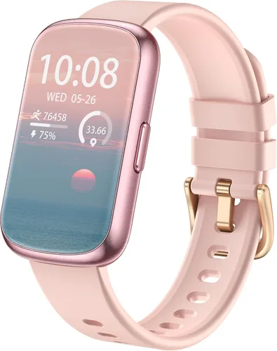 Miniatura 10 de Rastreador de actividad física, relojes inteligentes para mujeres y hombres con monitor de frecuencia cardíaca 24/7/presión arterial/oxígeno