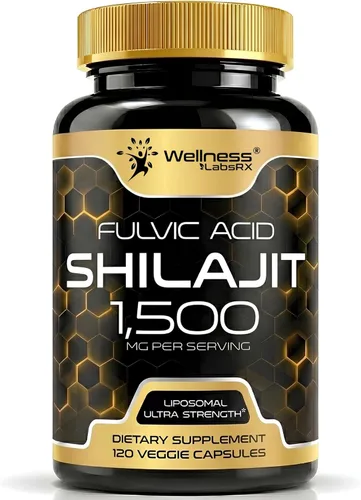 Shilajit del Himalaya para hombres, extracto de shilajit de 1500 mg por porción, shilajeet puro para mujeres con ácido fúlvico de origen natural,