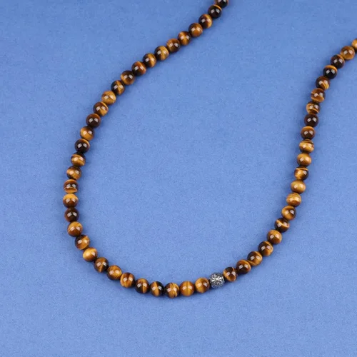 Miniatura 4 de GAVU Collar de cristal con cuentas de piedras preciosas para hombre