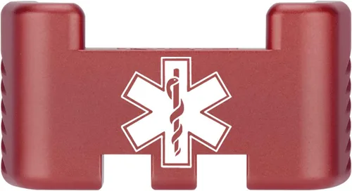 Miniatura 62 de NDZ Performance Placa trasera de aluminio con asistencia deslizante para Glock 1-5 Glock 17 19 19 19 x 22 23 24 26 27 31 32 33 34 35 45 47 49, Rojo