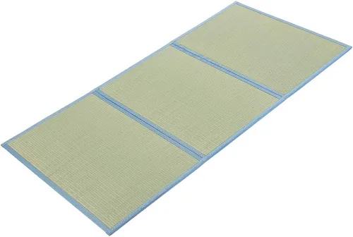Miniatura 8 de MustMat Tatami Mat - Colchón de futón japonés, colchón portátil de tatami plegable, marco de cama Rush Grass (individual XL)