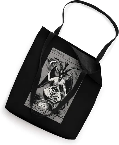 Miniatura 2 de Baphomet Tarot Card Ocult Satanás The Devil Death Atheist 666 - Bolsa de mano