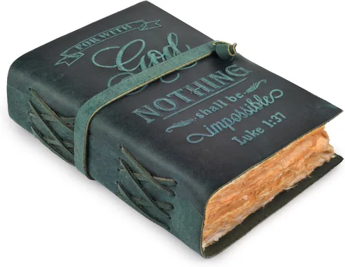 Miniatura 12 de LEATHER VILLAGE Diario bíblico vintage encuadernado en cuero, hecho a mano, diario antiguo de oración cristiana en relieve para mujeres y hombres