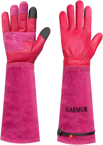 Miniatura 9 de Guantes largos de jardinería para mujeres/hombres, guantes de poda de rosas a prueba de espinas, guantelete resistente, el mejor regalo de jardín