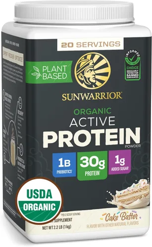 Miniatura 11 de Sunwarrior Proteína en Polvo a Base de Plantas Orgánica Proteína Vegana Orgánica con Aminoácidos BCAA Más Minerales de Recuperación y Botanicales