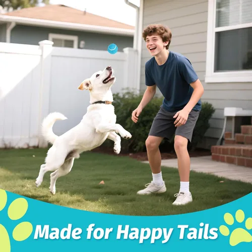 Miniatura 5 de Pelotas de tenis para perros Prime Pets, 12 paquetes, 6.35 cm de pelotas de tenis duraderas de alto rebote para perros, pelota de perro para buscar