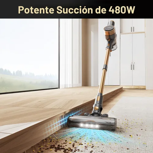 Miniatura 2 de Aspiradora Inalámbrica, Aspiradora de Mano Ligera 10 en 1 con 45 minutos de tiempo de funcionamiento, Potente Succión, Pantalla Táctil LED