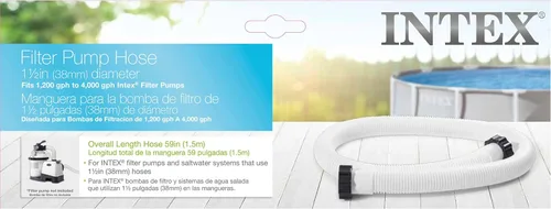Miniatura 7 de Manguera Intex de repuesto para bomba de alberca de 1.5 pulgadas de diámetro, 59 pulgadas de largo, set de 2