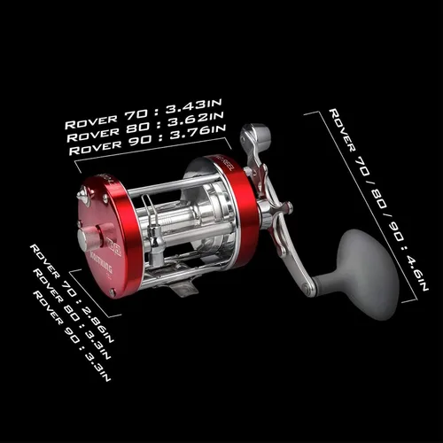 Miniatura 8 de KastKing Rover Round Baitcasting Fishing Reel, Perfect Conventional Reel for Catfish, Salmon/Steelhead, Striper Bass and Inshore Saltwater Fishing