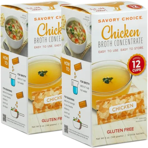 Savory Choice Concentrado de caldo de pollo, 5.1 onzas (paquete de 2)