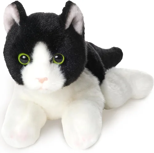 Miniatura 9 de Bearington Jinx Gato Negro de Peluche - Animal de Peluche de Gato Realista de 15" con Pelaje Suave y Detalles Realistas para Niños Pequeños