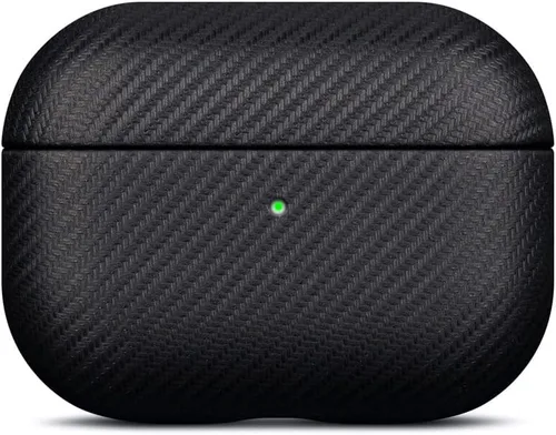 Miniatura 21 de Lopie Funda de piel para AirPods Pro de 2ª generación, azul cian, funda protectora totalmente envuelta con piel de cordero, protección de 360