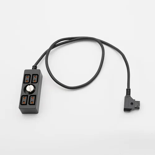 Miniatura 6 de D-tap macho a 4 puertos hembra, divisor de cable de alimentación, conector concentrador adecuado para Anton Bauer V-Mount ARRI RED cámara TILTA