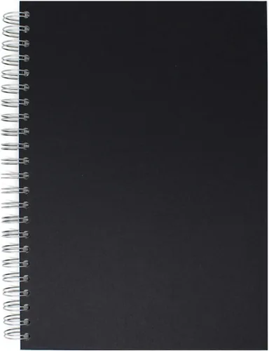 Miniatura 2 de Artway Studio - Cuaderno de bocetos A4 con espiral - Retrato - 96 caras/48 páginas de papel de cartucho de 6.00 oz/m² - Cuaderno de bocetos negro