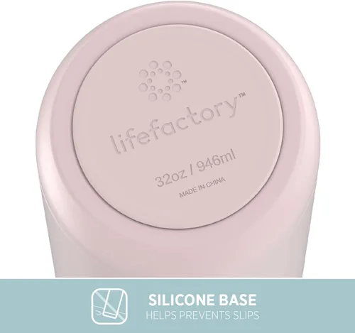 Miniatura 7 de Lifefactory Botella deportiva aislada al vacío de acero inoxidable de 16 onzas, mezclilla oscura