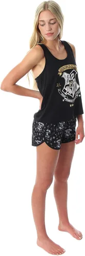 Miniatura 2 de Harry Potter Hogwarts House Crest - Conjunto de pijama para mujer con espalda cruzada y pantalones cortos