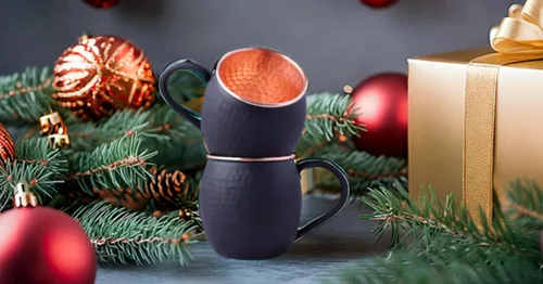 Miniatura 5 de STAGLIFE Tazas de 20 onzas negras mate de Moscú Mule tazas de cobre puro para agua potable, regalos para hombres y mujeres en aniversario, tazas