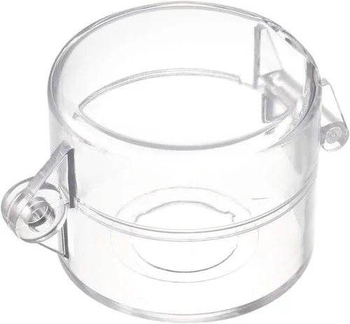 Miniatura 3 de uxcell 2 piezas de plástico transparente cubierta de interruptor protector para 0.866 in de diámetro interruptor de botón 55x43