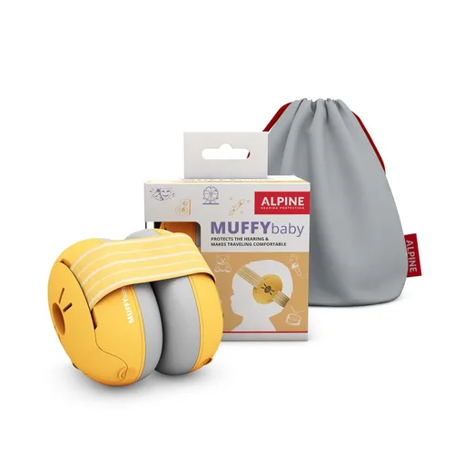 Alpine Muffy Baby - Protección de oídos para bebés y niños pequeños de hasta 36 meses, certificado CE y ANSI, orejeras con reducción de ruido,