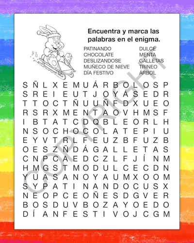 Miniatura 3 de ZOCO Libros personalizados para colorear de Holiday Fun (paquete de 250 unidades, con crayones) – Unas Vacaciones Divertidas – Navidad, rellenos