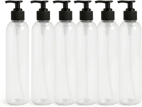 Miniatura 16 de Royal Massage Botella con bomba tipo bala de 8 onzas, aceite de masaje, loción, jabón, dispensador de champú, PET sin BPA con bomba de bloqueo Verde