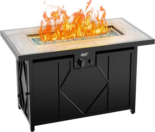 BALI OUTDOORS - Mesa rectangular de gas propano para hoguera (42 pulgadas, 60.000 BTU)