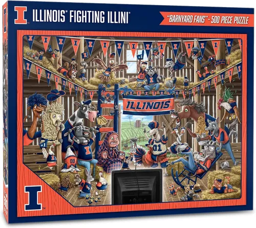 Miniatura 44 de YouTheFan NCAA Barnyard Fans - Rompecabezas de 500 piezas