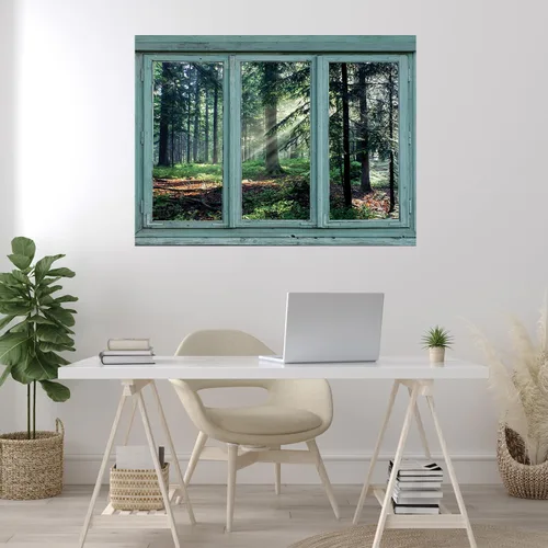 Miniatura 35 de wall26 Adhesivo de pared extraíble/mural de pared Spring on the Plains Creative Window View Decoración de pared - 36 x 48 pulgadas Primavera