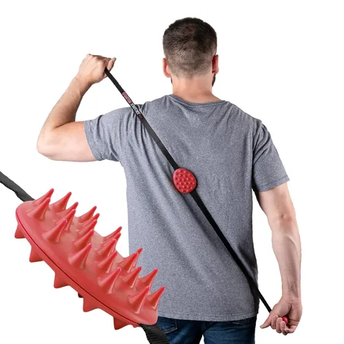 Miniatura 8 de Cactus Scratcher Rascador de espalda original - Herramienta de rascado de espalda de 2 lados para áreas de difícil acceso, correa duradera de 45
