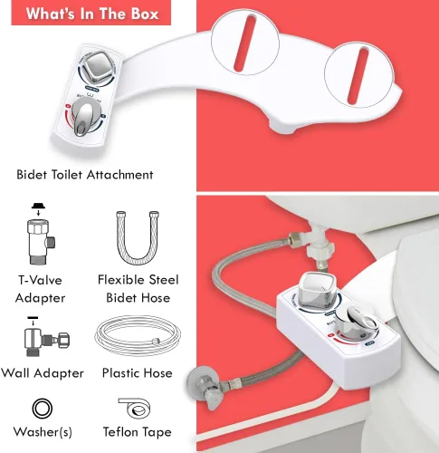 Miniatura 7 de BUTT BUDDY Spa - Accesorio para asiento de inodoro de bidé y rociador de agua fresca