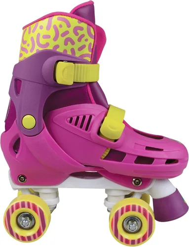 Miniatura 2 de PlayWheels Trolls World Tour 2 - Patines cuádruples para niños en tallas J10-J13 – Diseño vibrante y atractivo inspirado en la popular película
