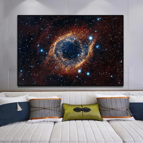 Miniatura 2 de Impresión en lienzo, espacio cósmico y cielo estrellado, imágenes en lienzo del planeta, imágenes de decoración en lienzo para pared de sala