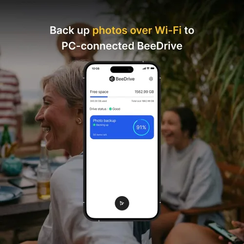 Miniatura 4 de Synology BeeDrive 2TB │ Copia de seguridad simultánea de archivos de Windows y fotos de iOS/Android │ Transfiere archivos de teléfono inteligente a
