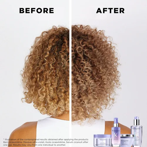 Miniatura 4 de Kerastase Rubio Absolu Cicaextreme - Mascarilla acondicionadora para cabello débil y sensibilizado después del blanqueamiento, repara y nutre
