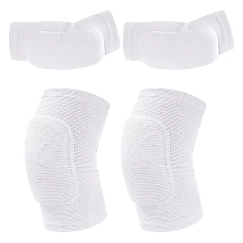 Miniatura 8 de obmwang Set de rodilleras de voleibol y coderas de voleibol para niños, jóvenes, voleibol, yoga, baile, fútbol, baloncesto, correr, pequeño