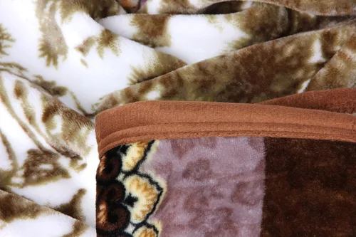 Miniatura 8 de DaDa Bedding - Manta de franela de visón sintético, estilo victoriano, vintage, susurrante, crepúsculo, sedosa, suave, lujosa, brillante, a rayas
