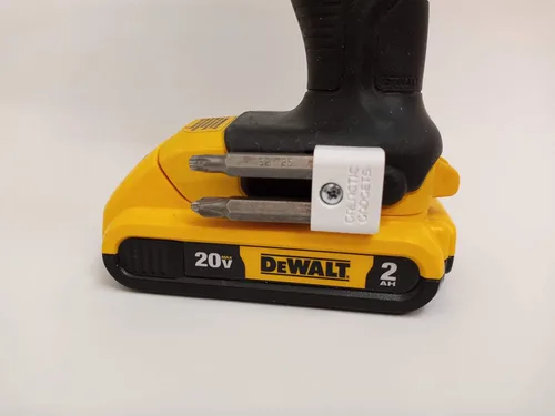 Miniatura 13 de Portabrocas magnético para DEWALT 20V Taladro/Desarmador, Montado Lateralmente, Imanes Fuertes, Diseño de Bajo Perfil - Galactic Gadgets (Negro)