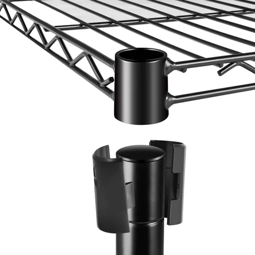 Miniatura 4 de Simple Deluxe Estantería de almacenamiento resistente de 4 niveles, 35.83 pulgadas de ancho x 13.98 pulgadas de profundidad x 55.91 pulgadas de Negro