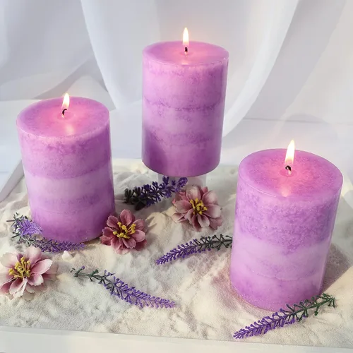 Miniatura 10 de CRYSTAL CLUB Velas perfumadas de pilar, velas aromáticas de coco cremoso de aromaterapia, velas aromáticas hereditarias de combustión limpia y sin