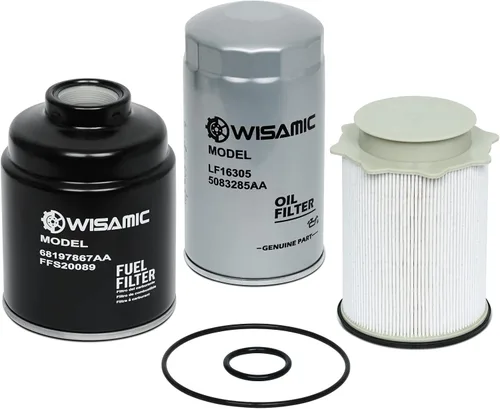 Wisamic Juego de filtro de combustible y separador de agua y filtro de aceite de 6,7 L Cummins Compatible con motores Dodge Ram 2500 3500 4500 5500