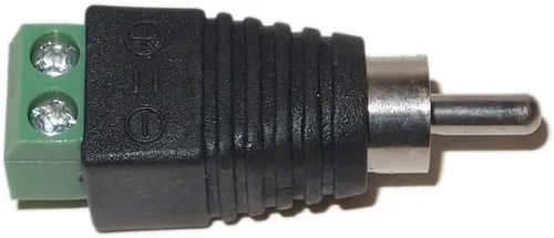 Miniatura 6 de Evertech 10 unids RCA macho jack a audio video tornillo terminal conector CCTV AV Balun